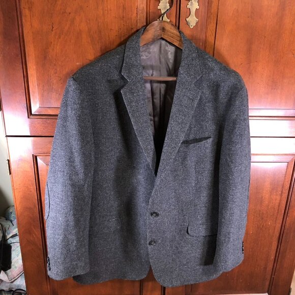 Kenneth Cole New York Men's  Blazer Jacket 48R Wool Gray Double Button Workwear - Picture 14 of 15